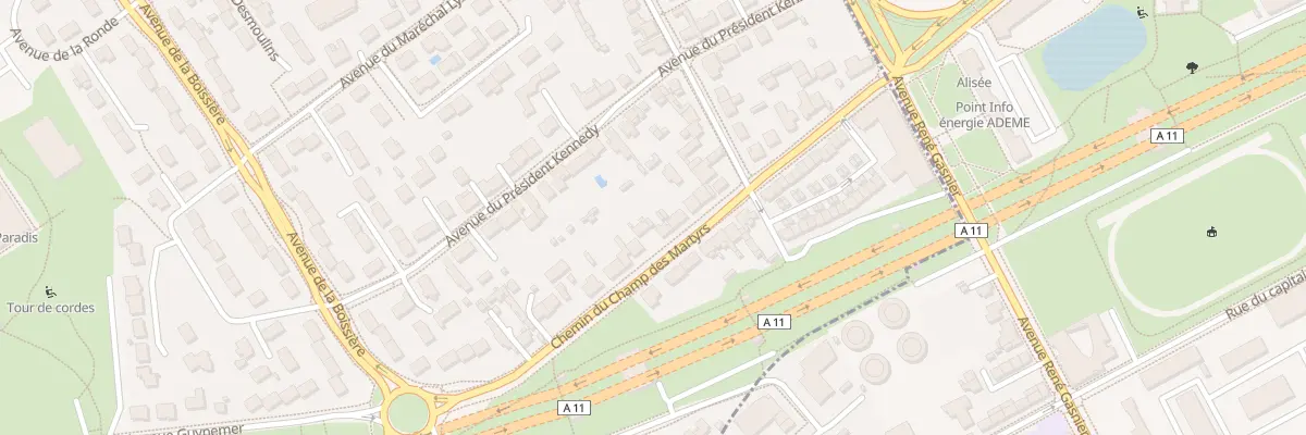Plan du 24 Che du Champ des Martyrs à Avrillé