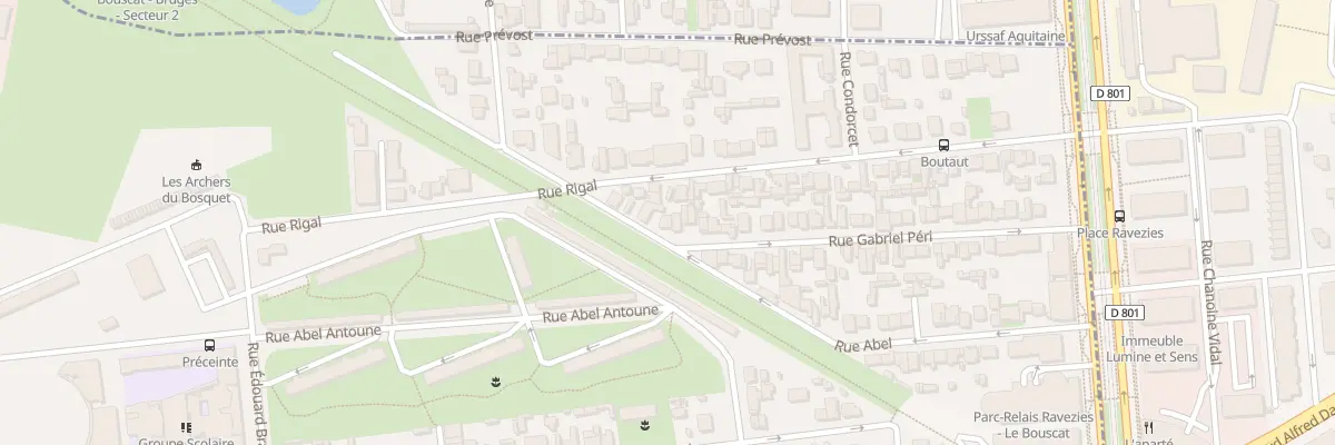 Plan du 63 Rue Gabriel Peri au Bouscat