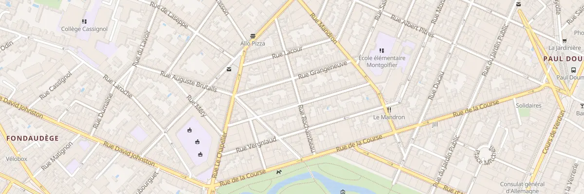 Plan du 19 Rue Rochambeau à Bordeaux