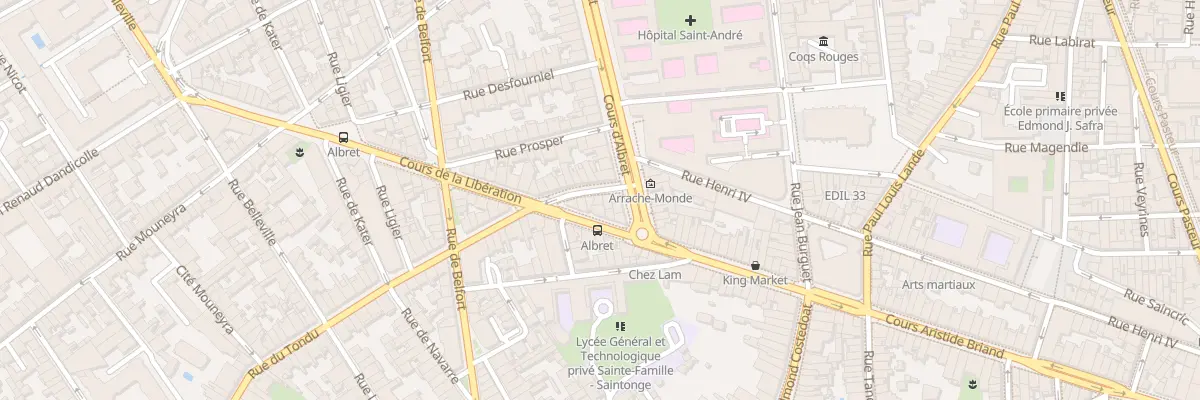 Plan du 4 Rue du Tondu à Bordeaux