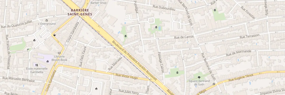 Plan du 38 Rue de Carros à Bordeaux