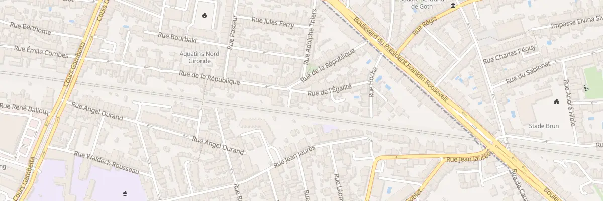 Plan du 7 Rue de l’Egalite à Talence