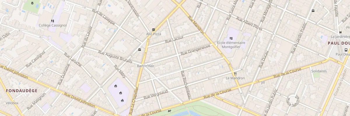 Plan du 24 Rue Grangeneuve à Bordeaux