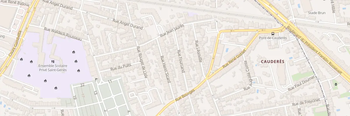 Plan du 27 Rue Fourcand à Talence