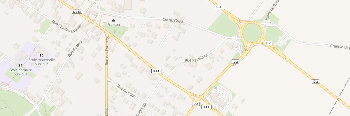 Plan du 1 Rue Pardieres à Pardies