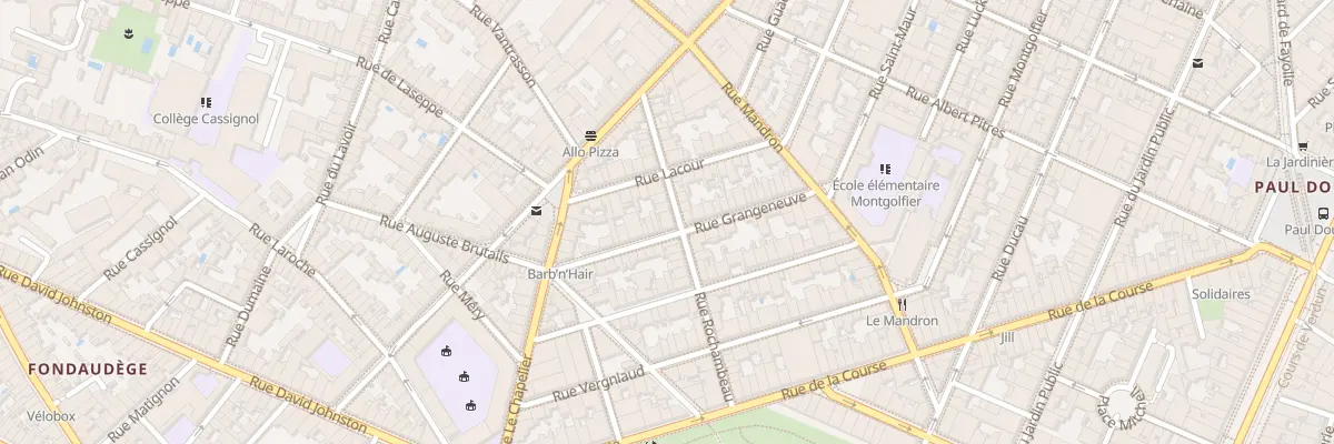 Plan du 27 Rue Grangeneuve à Bordeaux