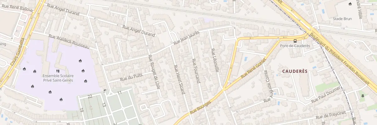 Plan du 31 Rue Fourcand à Talence