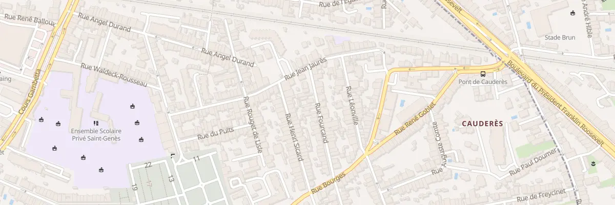 Plan du 35 Rue Fourcand à Talence