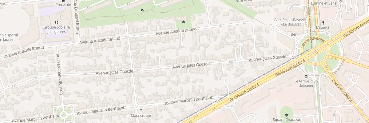 Plan du 126 Av Jules Guesde au Bouscat
