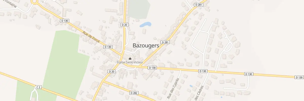 Plan du 5 Rue de St Georges à Bazougers