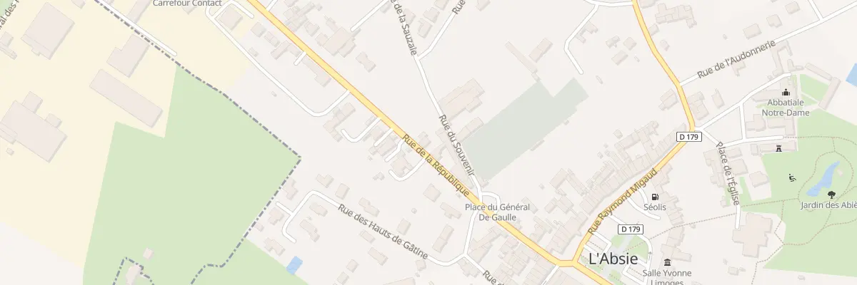 Plan du 50 Rue de la République à L’Absie