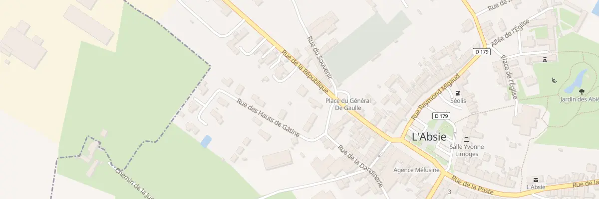 Plan du 45 Rue de la République à L’Absie