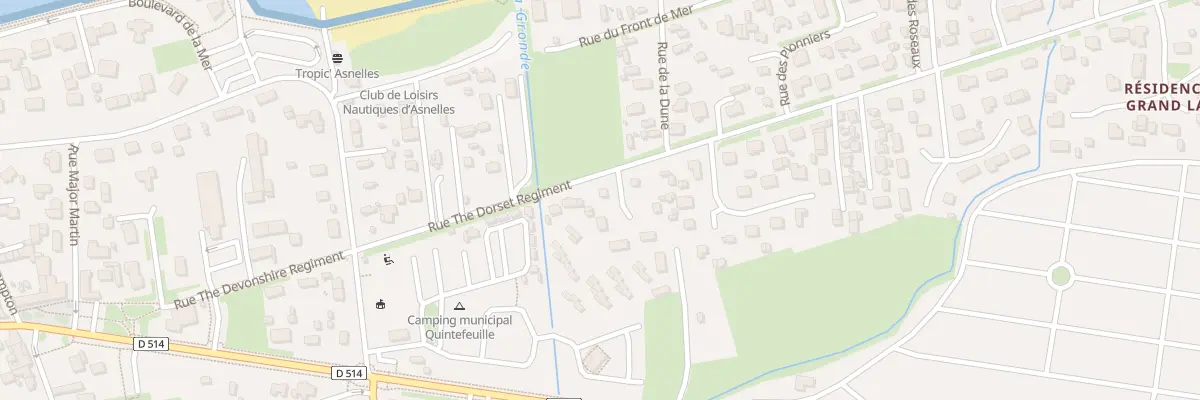 Plan du 1 Rue Quintefeuille à Asnelles