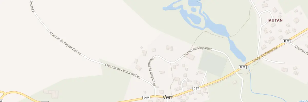 Plan du 127 Che de Meysouet à Vert