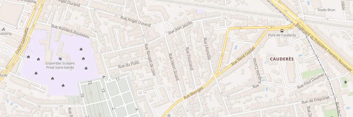 Plan du 18 Rue Henri Sicard à Talence