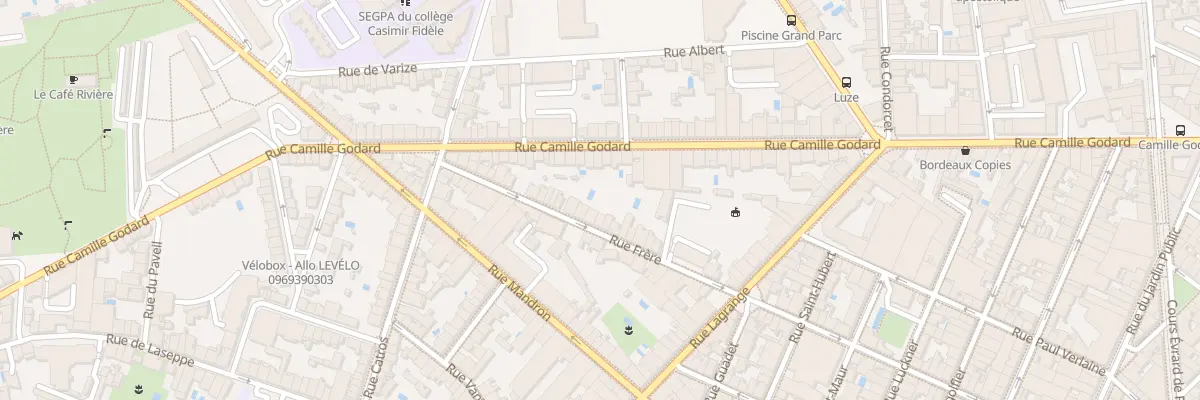 Plan du 133 Rue Frere à Bordeaux