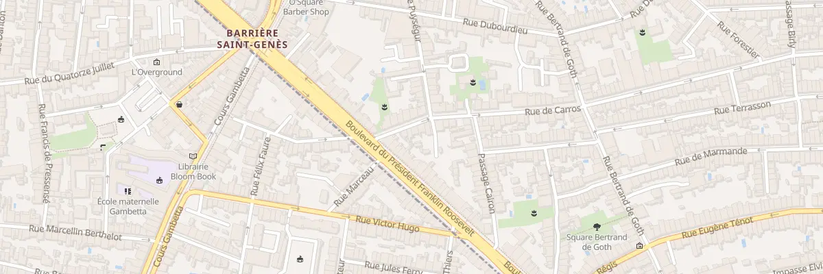 Plan du 44 Rue de Carros à Bordeaux