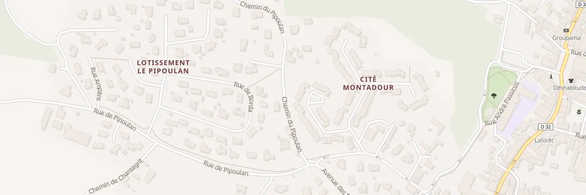 Plan du 20 Res Montadour à Saint-Sever