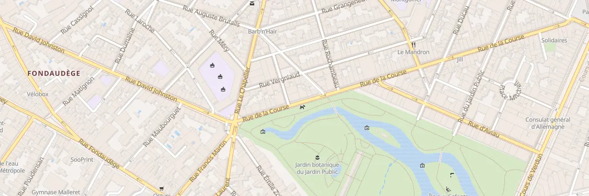 Plan du 107 Rue de la Course à Bordeaux