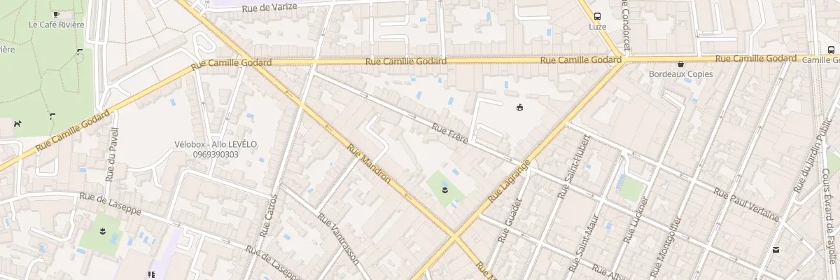 Plan du 124 Rue Frere à Bordeaux
