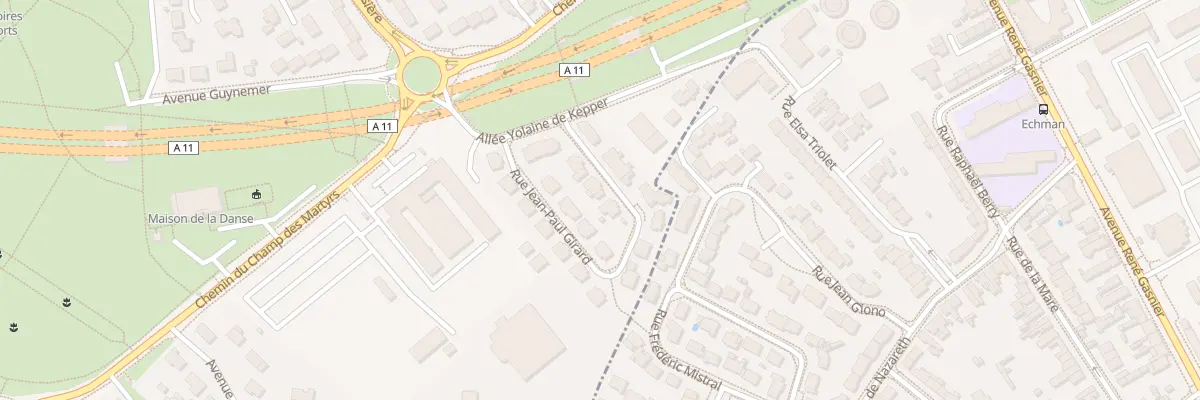 Plan du 21 Rue Jean-Paul Girard à Avrillé