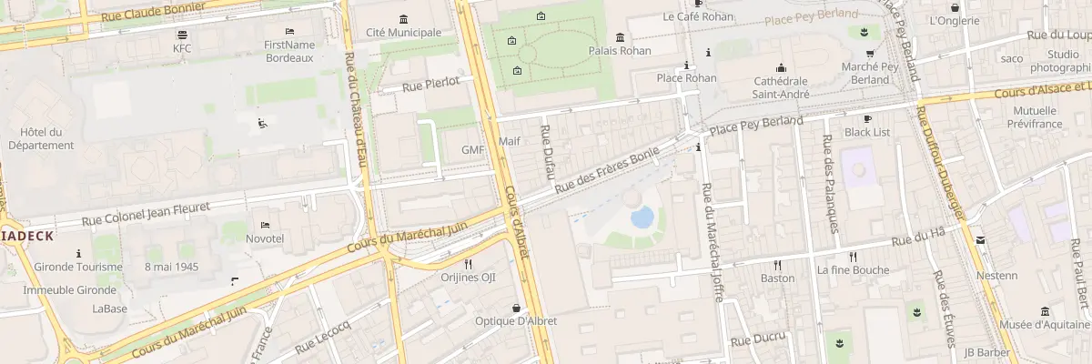 Plan du 15 Rue des Frères Bonie à Bordeaux