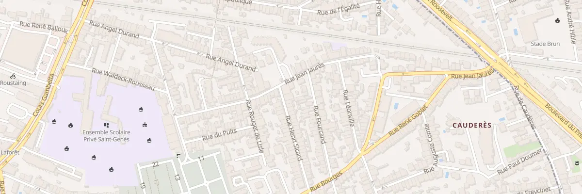 Plan du 4 Rue Henri Sicard à Talence