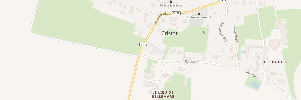 Plan du 1 Rue Satin à Cristot