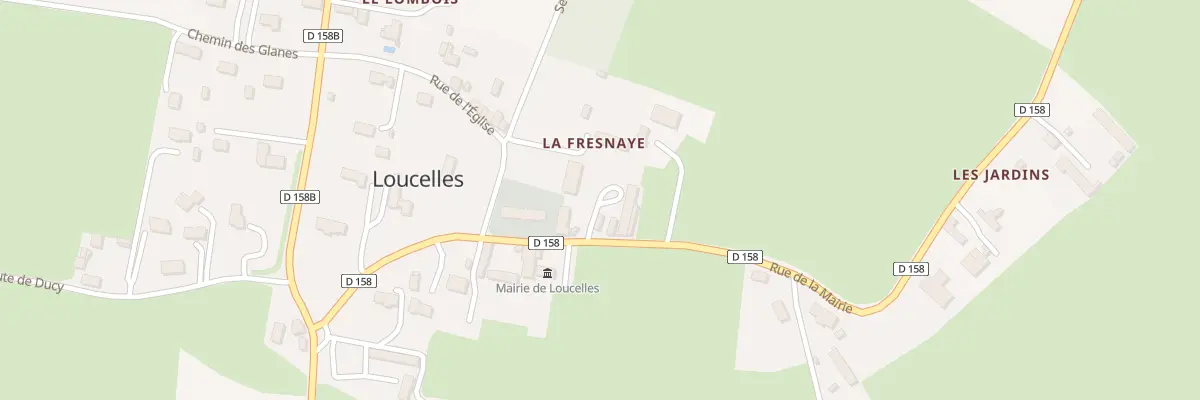 Plan du 7 Rue de la Mairie à Loucelles