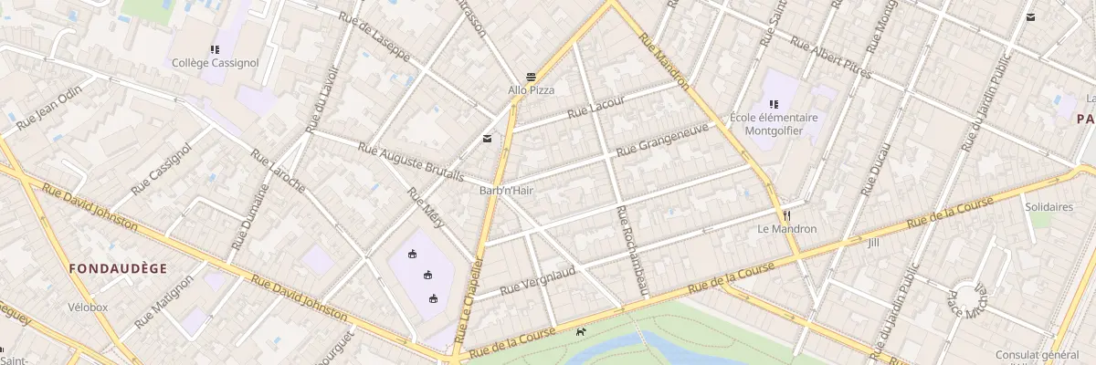 Plan du 38 Rue Grangeneuve à Bordeaux
