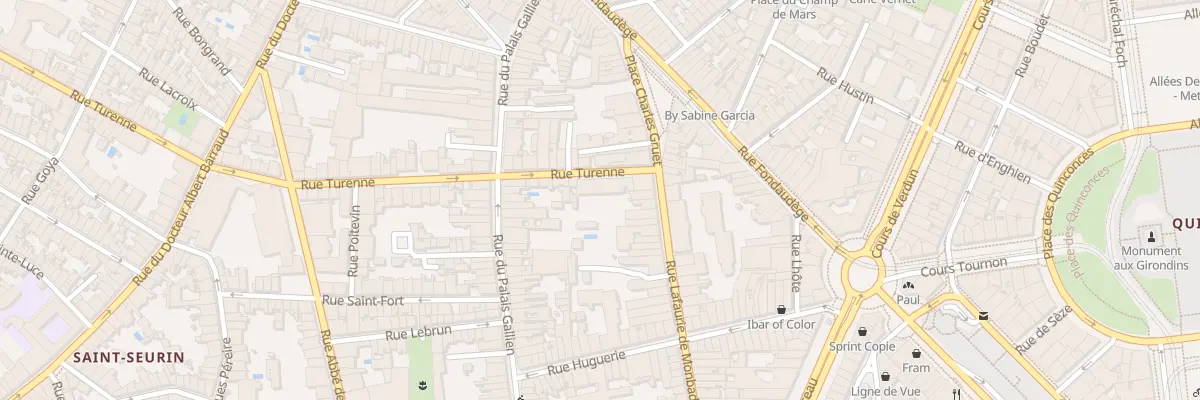 Plan du 4 Rue de Turenne à Bordeaux