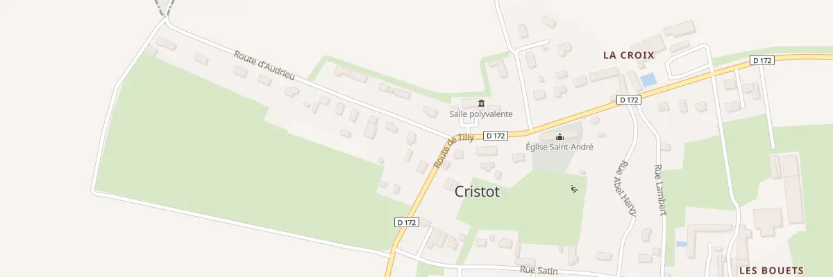 Plan du 1 Rte d’Audrieu à Cristot