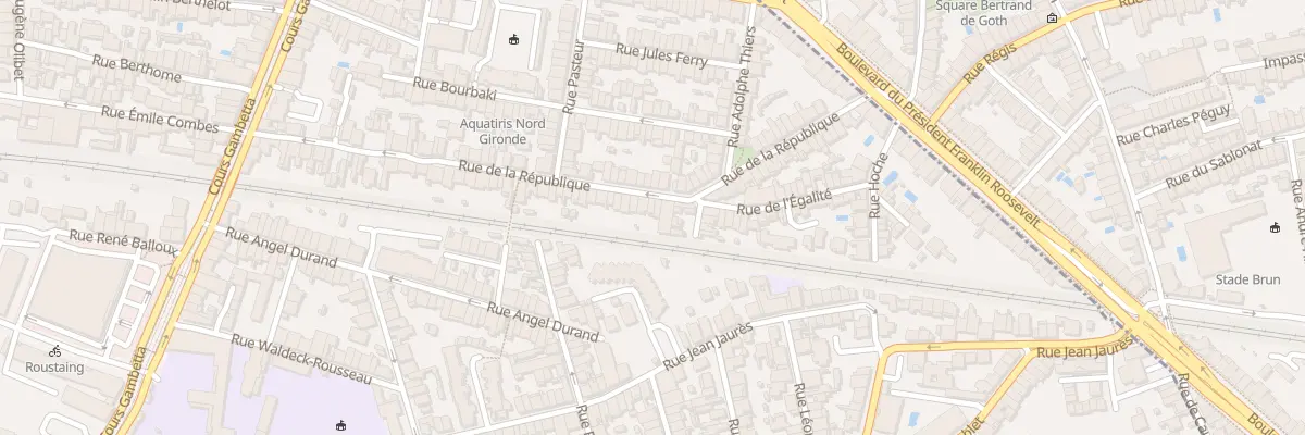 Plan du 87 Rue de la République à Talence