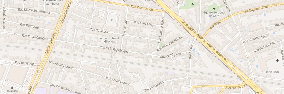 Plan du 78 Rue de la République à Talence