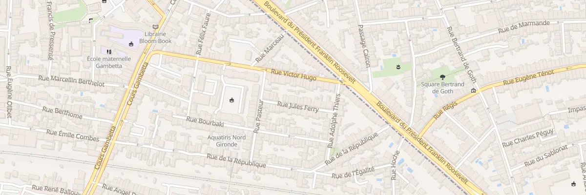 Plan du 21 Rue Jules Ferry à Talence