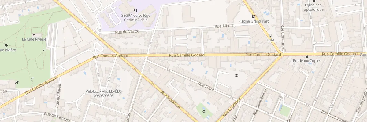 Plan du 134 Rue Camille Godard à Bordeaux