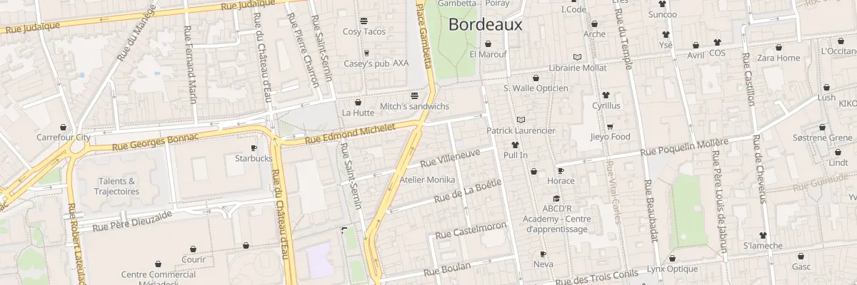 Plan du 14 Rue Docteur Ch Nancel Penard à Bordeaux