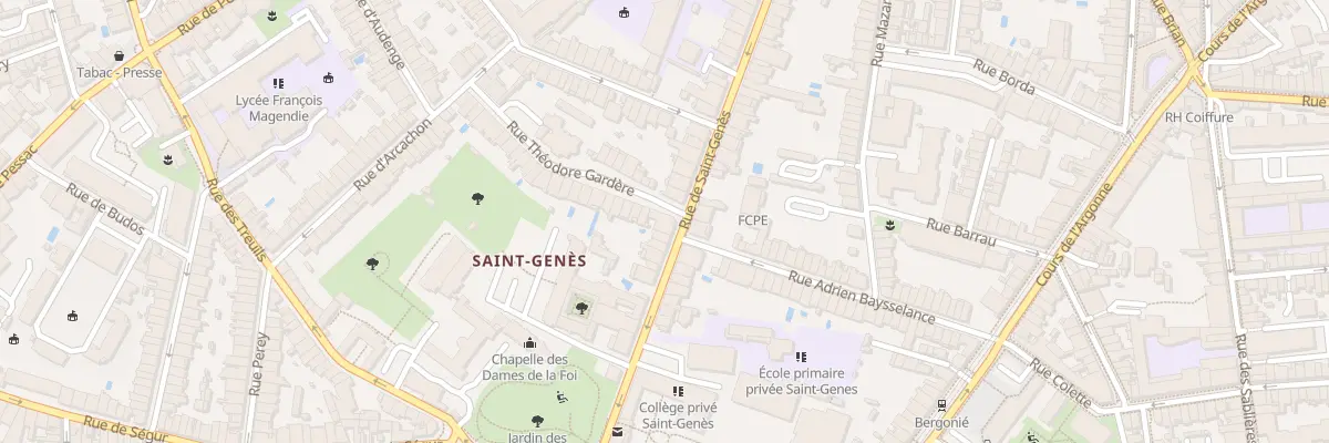 Plan du 53 Rue Théodore Gardère à Bordeaux