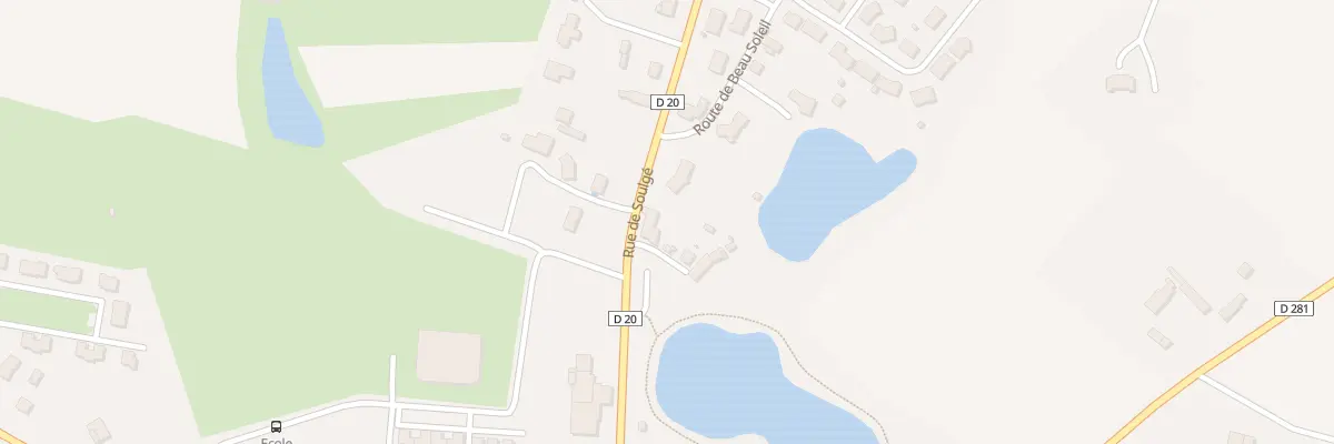 Plan du 28 Rue de Soulgé à Bazougers