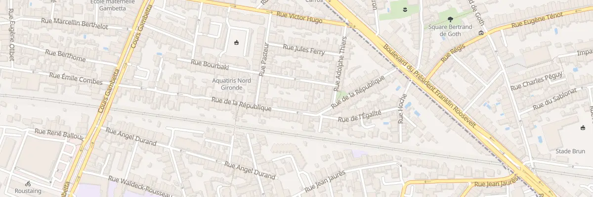 Plan du 76 Rue de la République à Talence
