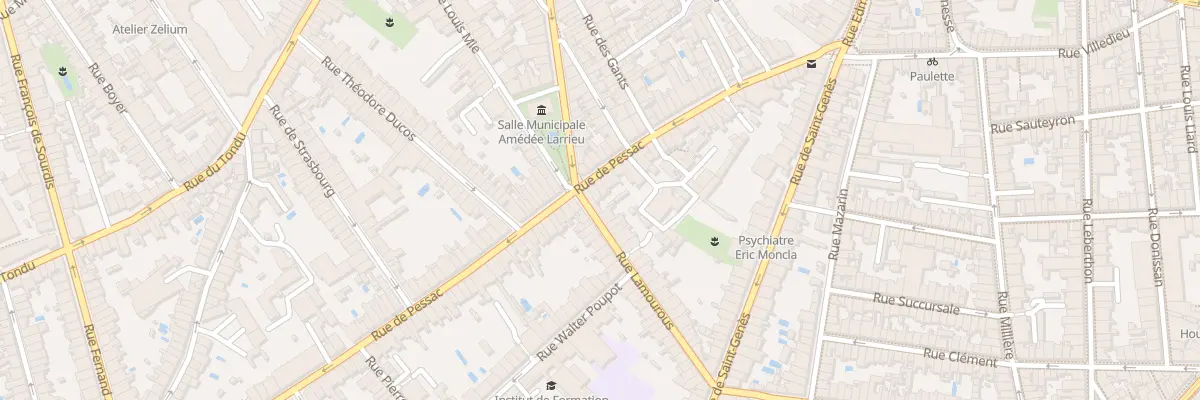 Plan du 70 Rue de Pessac à Bordeaux