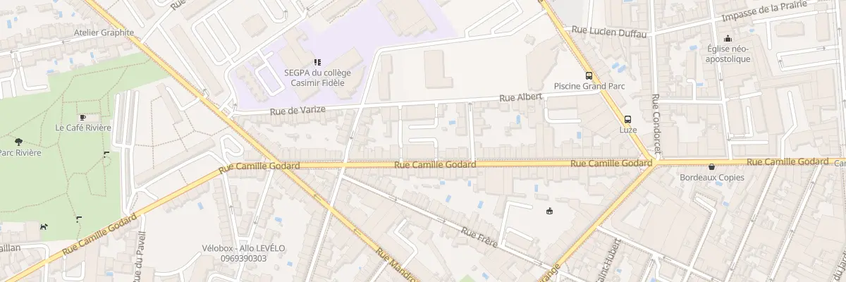 Plan du 131 Rue Camille Godard à Bordeaux
