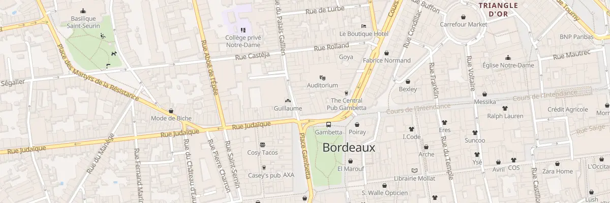 Plan du 4 Rue du Palais Gallien à Bordeaux