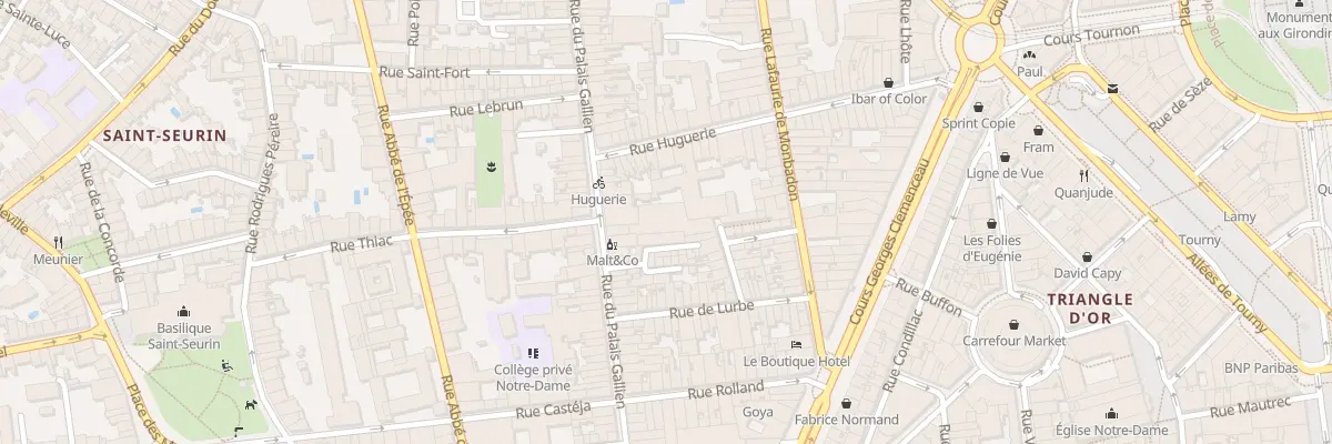 Plan du 64 Rue du Palais Gallien à Bordeaux