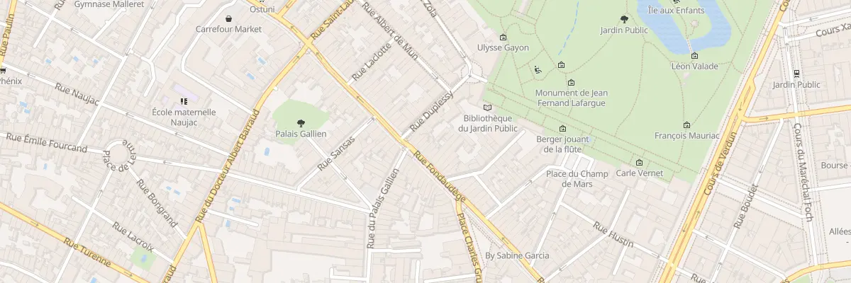 Plan du 81 Rue Fondaudège à Bordeaux