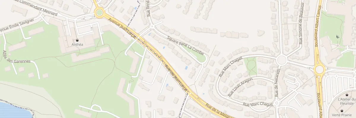 Plan du 14 Sq René La Combe à Angers