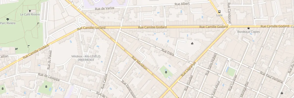 Plan du 138 Rue Frere à Bordeaux