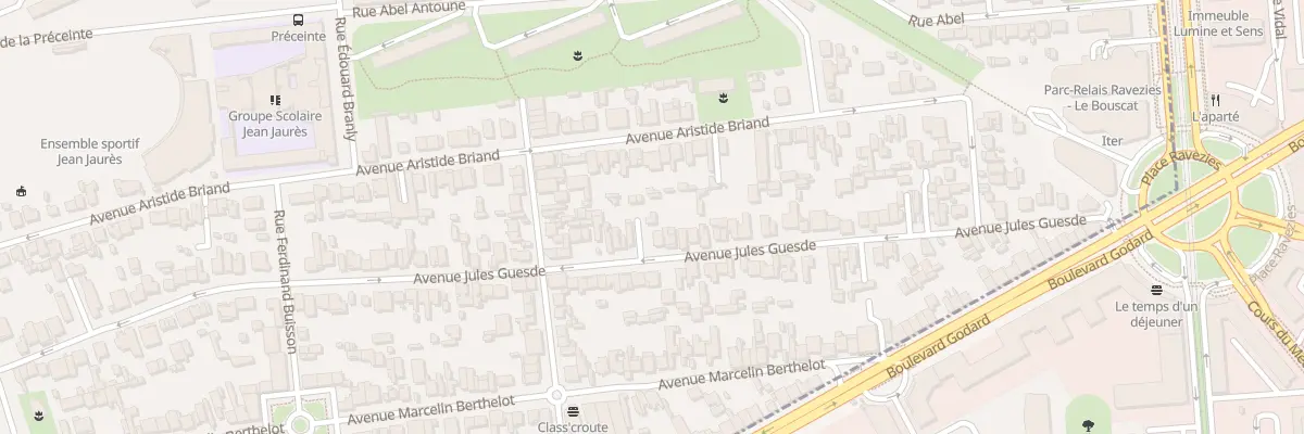 Plan du 112 Av Jules Guesde au Bouscat