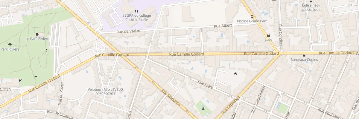 Plan du 136B Rue Camille Godard à Bordeaux