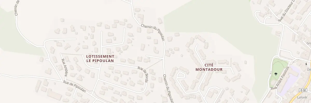Plan du 9003 Che du Pipoulan à Saint-Sever